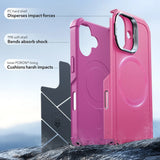 Husa de protectie ESR Cyber Armor Kickstand compatibil cu iPhone 17, Roz