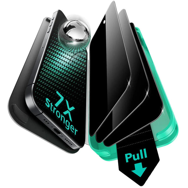 Folie de protectie ESR Privacy Armorite UltraFit (set de 3) compatibil cu iPhone 17, Negru
