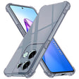 Husa de protectie Techsuit Shockproof Clear Silicone compatibil cu Oppo Reno8 Pro, Negru Fumuriu
