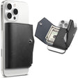Suport Spigen MagSafe Wallet Valentinus Pro (AFA09442), 3 Cards Storage, Universal, Magnetic, Slim Design, Secure Fit, Negru