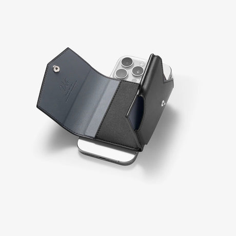 Suport Spigen MagSafe Wallet Valentinus Pro (AFA09442), 3 Cards Storage, Universal, Magnetic, Slim Design, Secure Fit, Negru