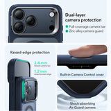 Husa de protectie ESR Classic Hybrid HaloLock Kickstand compatibil cu iPhone 17 Pro, Frosted Blue