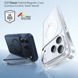 Husa de protectie ESR Classic Hybrid HaloLock Kickstand compatibil cu iPhone 17 Pro, Frosted Blue