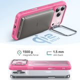Husa de protectie ESR Classic Hybrid HaloLock Kickstand compatibil cu iPhone 17 Pro, Frosted Pink