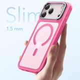 Husa de protectie ESR Classic Hybrid HaloLock Kickstand compatibil cu iPhone 17 Pro, Frosted Pink