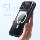 Husa de protectie ESR Classic Hybrid HaloLock Kickstand compatibil cu iPhone 17 Pro Max, Transparent Black