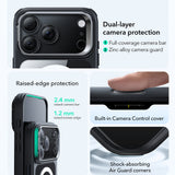 Husa de protectie ESR Classic Hybrid HaloLock Kickstand compatibil cu iPhone 17 Pro Max, Transparent Black