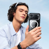 Husa de protectie ESR Classic Hybrid HaloLock Kickstand compatibil cu iPhone 17 Pro Max, Transparent Black
