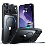 Husa de protectie ESR Classic Hybrid HaloLock Kickstand compatibil cu iPhone 17 Pro Max, Transparent Black