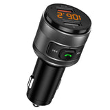 Gadget Techsuit FM Modulator VoltTune (MFM1), Dual-USB, QC3.0, MP3 Player Function, Bluetooth, Negru