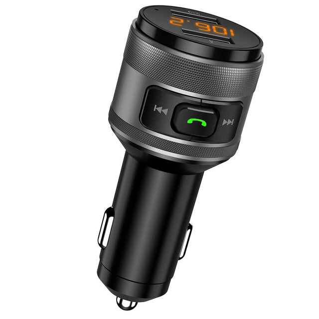 Gadget Techsuit FM Modulator VoltTune (MFM1), Dual-USB, QC3.0, MP3 Player Function, Bluetooth, Negru