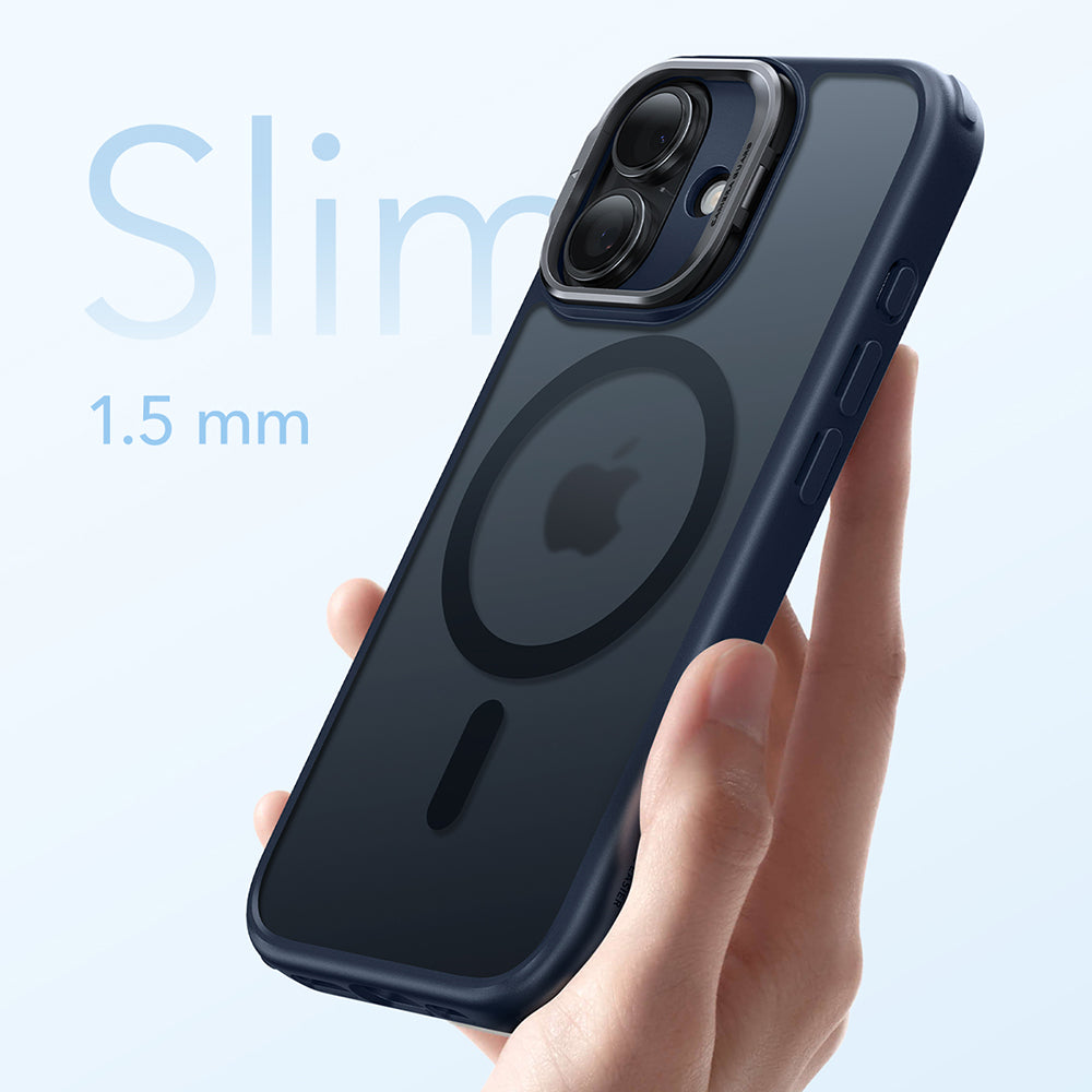 Husa de protectie ESR Classic Hybrid HaloLock Kickstand compatibil cu iPhone 17, Frosted Blue