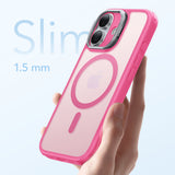 Husa de protectie ESR Classic Hybrid HaloLock Kickstand compatibil cu iPhone 17, Frosted Pink