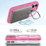 Husa de protectie ESR Classic Hybrid HaloLock Kickstand compatibil cu iPhone 17, Frosted Pink