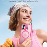 Husa de protectie ESR Classic Hybrid HaloLock Kickstand compatibil cu iPhone 17, Frosted Pink