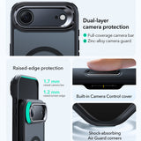 Husa de protectie ESR Classic Hybrid HaloLock Kickstand compatibil cu iPhone 17 Air, Negru Mat