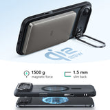Husa de protectie ESR Classic Hybrid HaloLock Kickstand compatibil cu iPhone 17 Air, Negru Mat