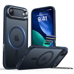 Husa de protectie ESR Classic Hybrid HaloLock Kickstand compatibil cu iPhone 17 Air, Frosted Blue