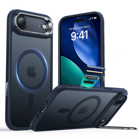 Husa de protectie ESR Classic Hybrid HaloLock Kickstand compatibil cu iPhone 17 Air, Frosted Blue