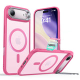 Husa de protectie ESR Classic Hybrid HaloLock Kickstand compatibil cu iPhone 17 Air, Frosted Pink