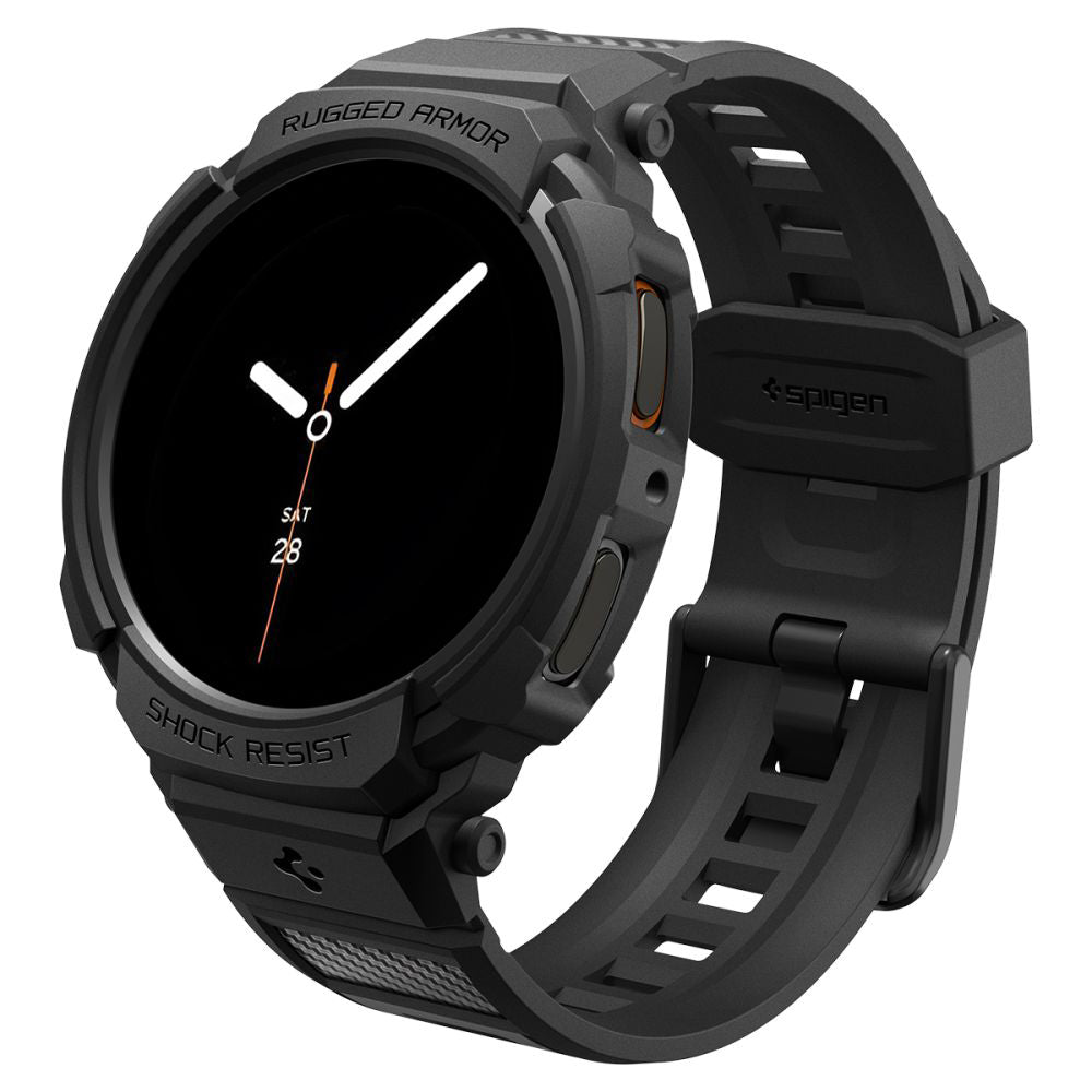 Accesoriu smartwatch Spigen Rugged Armor Pro (ACS10005) compatibil cu Samsung Galaxy Watch8 40mm, Negru Mat