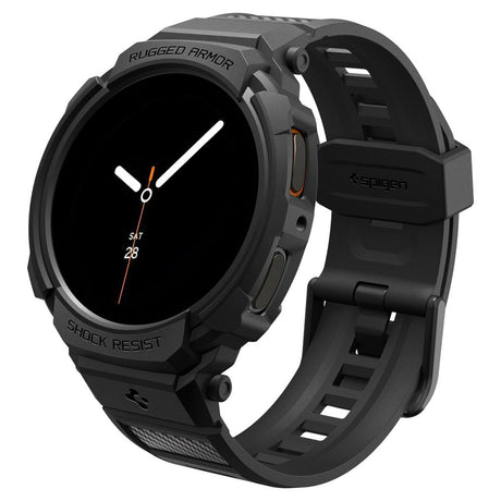 Accesoriu smartwatch Spigen Rugged Armor Pro (ACS10005) compatibil cu Samsung Galaxy Watch8 40mm, Negru Mat