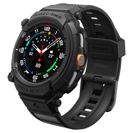 Accesoriu smartwatch Spigen Rugged Armor Pro (ACS10013) compatibil cu Samsung Galaxy Watch8 Classic, Negru Mat