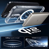 Husa de protectie ESR Classic Hybrid HaloLock compatibil cu iPhone 17, Transparent