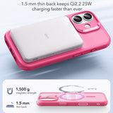Husa de protectie ESR Classic Hybrid HaloLock compatibil cu iPhone 17, Frosted Pink