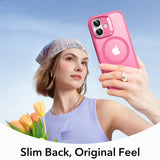 Husa de protectie ESR Classic Hybrid HaloLock compatibil cu iPhone 17, Frosted Pink