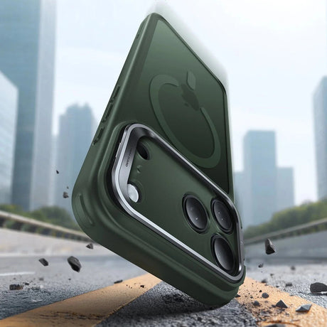Husa de protectie ESR Classic Hybrid HaloLock Kickstand compatibil cu iPhone 17 Pro Max, Frosted Green