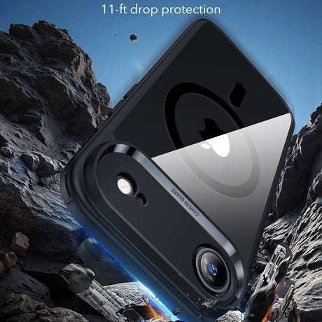 Husa de protectie ESR Classic Hybrid HaloLock compatibil cu iPhone 17 Air, Transparent Black