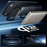 Husa de protectie ESR Classic Hybrid HaloLock compatibil cu iPhone 17 Air, Transparent Black
