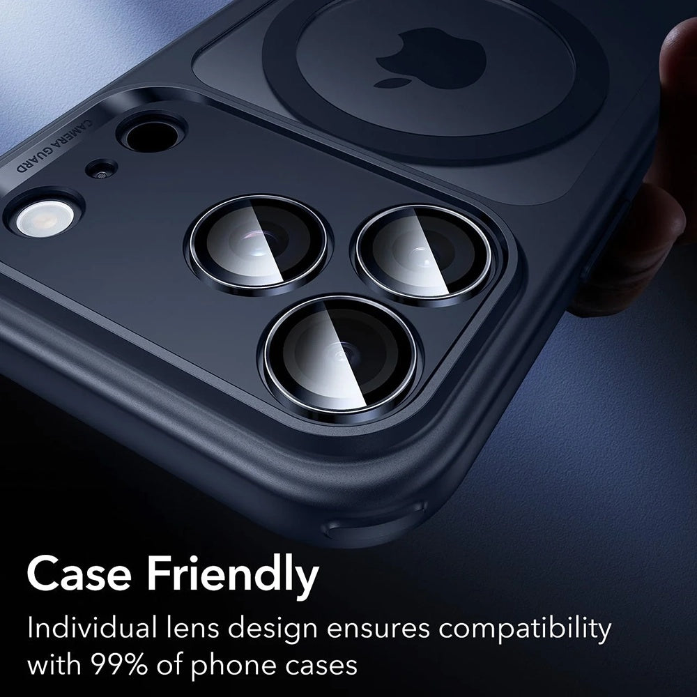 Folie de protectie ESR Armorite Camera Lens Protectors compatibil cu iPhone 14 Pro/Pro Max/15 Pro/Pro Max/16 Pro/Pro Max/17 Pro/Pro Max, Albastru