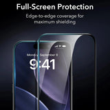 Folie de protectie ESR Privacy Armorite UltraFit (set de 3) compatibil cu iPhone 17 Pro, Negru