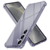 Husa de protectie Techsuit Shockproof Clear Silicone compatibil cu Samsung Galaxy S24, Negru Fumuriu