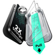 Folie de protectie ESR Tempered Glass UltraFit (set de 3) compatibil cu iPhone 17 / iPhone 16 Pro, Negru