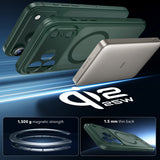 Husa de protectie ESR Classic Hybrid HaloLock compatibil cu iPhone 17 Pro, Frosted Green