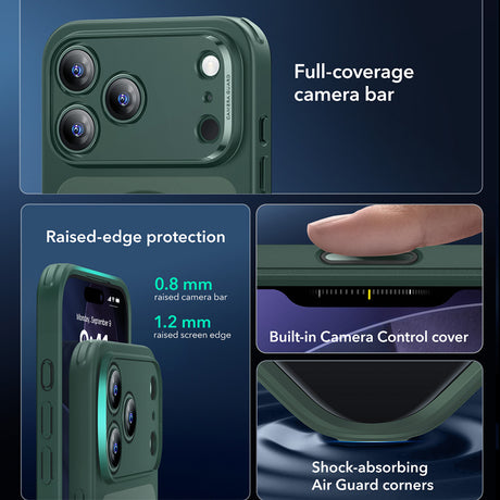 Husa de protectie ESR Classic Hybrid HaloLock compatibil cu iPhone 17 Pro, Frosted Green