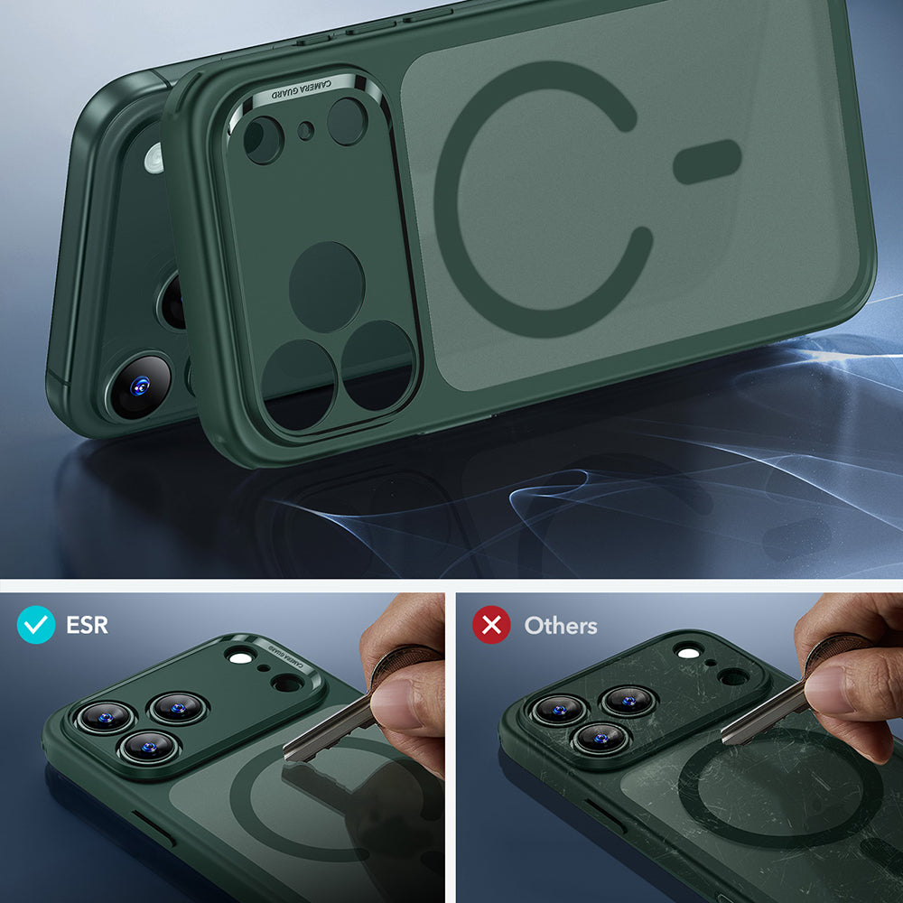 Husa de protectie ESR Classic Hybrid HaloLock compatibil cu iPhone 17 Pro, Frosted Green