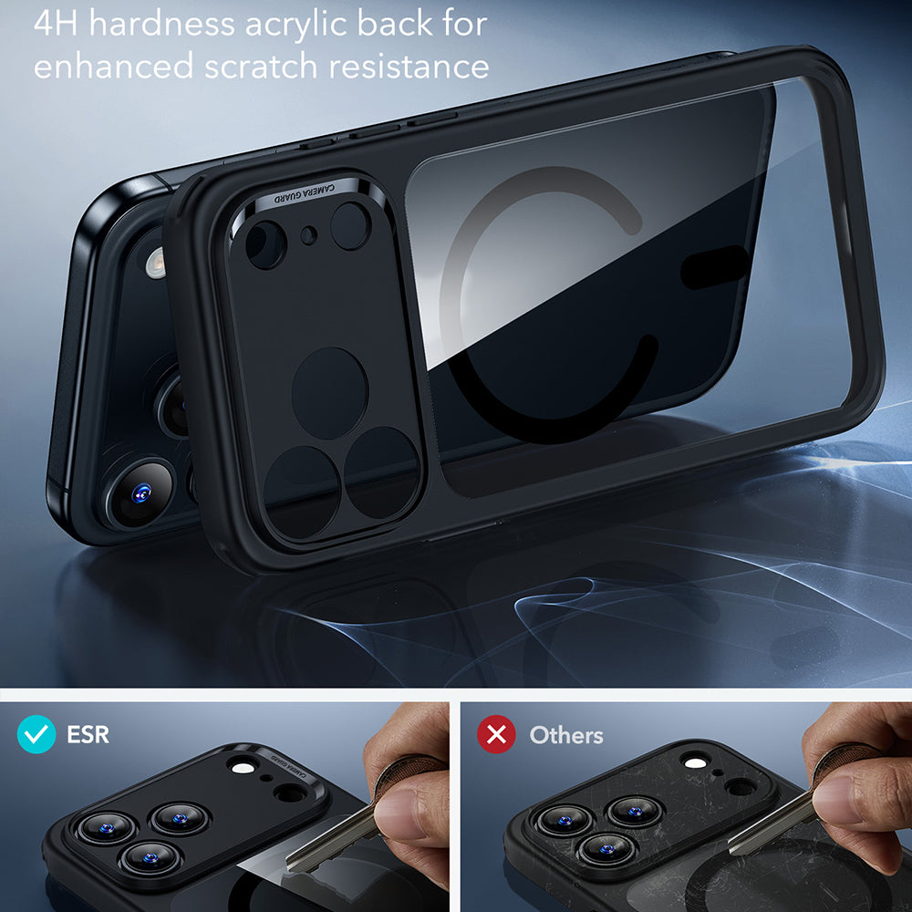 Husa de protectie ESR Classic Hybrid HaloLock compatibil cu iPhone 17 Pro, Transparent Black