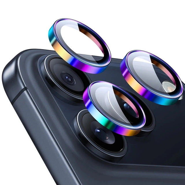 Folie de protectie ESR Armorite Camera Lens Protectors compatibil cu iPhone 14 Pro/Pro Max/15 Pro/Pro Max/16 Pro/16 Pro Max/17 Pro/17 Pro Max, Chromatic