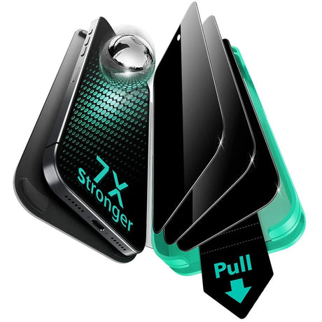 Folie de protectie ESR Privacy Armorite UltraFit (set de 3) compatibil cu iPhone 17 Air, Negru