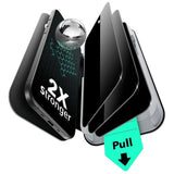 Folie de protectie ESR Privacy Tempered Glass UltraFit (set de 3) compatibil cu iPhone 17 Air, Negru
