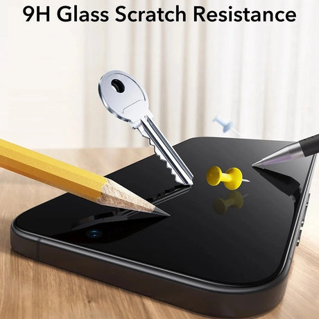 Folie de protectie ESR Tempered Glass UltraFit (set de 3) compatibil cu iPhone 17 Air, Negru