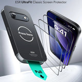 Folie de protectie ESR Tempered Glass UltraFit (set de 3) compatibil cu iPhone 17 Air, Negru