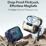 Casti ESR Cyber FlickLock HaloLock, Apple AirPods Pro 3, Albastru