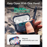 Casti ESR Cyber FlickLock HaloLock, Apple AirPods Pro 3, Albastru