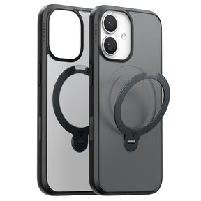 Husa de protectie Torras Ostand Spin MagSafe Series compatibil cu iPhone 17, Negru