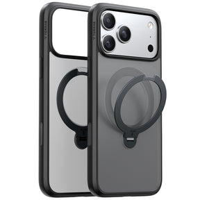 Husa de protectie Torras Ostand Spin MagSafe Series compatibil cu iPhone 17 Pro, Negru